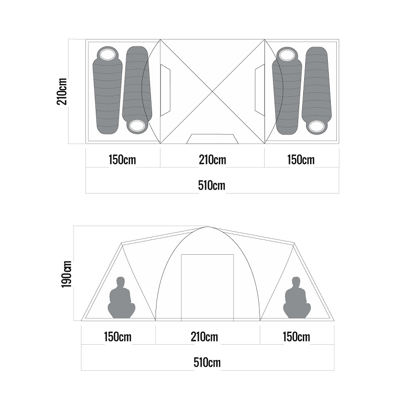 Waterdog Carpa Discovery Pro 4 Pers 210 X 510 Mts