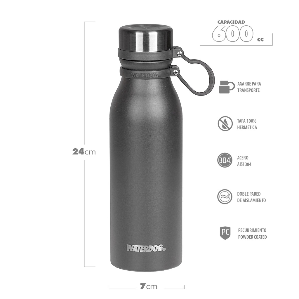 Waterdog Botella Térmica Buho 600cc