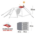 Waterdog Carpa Kira 4 Personas