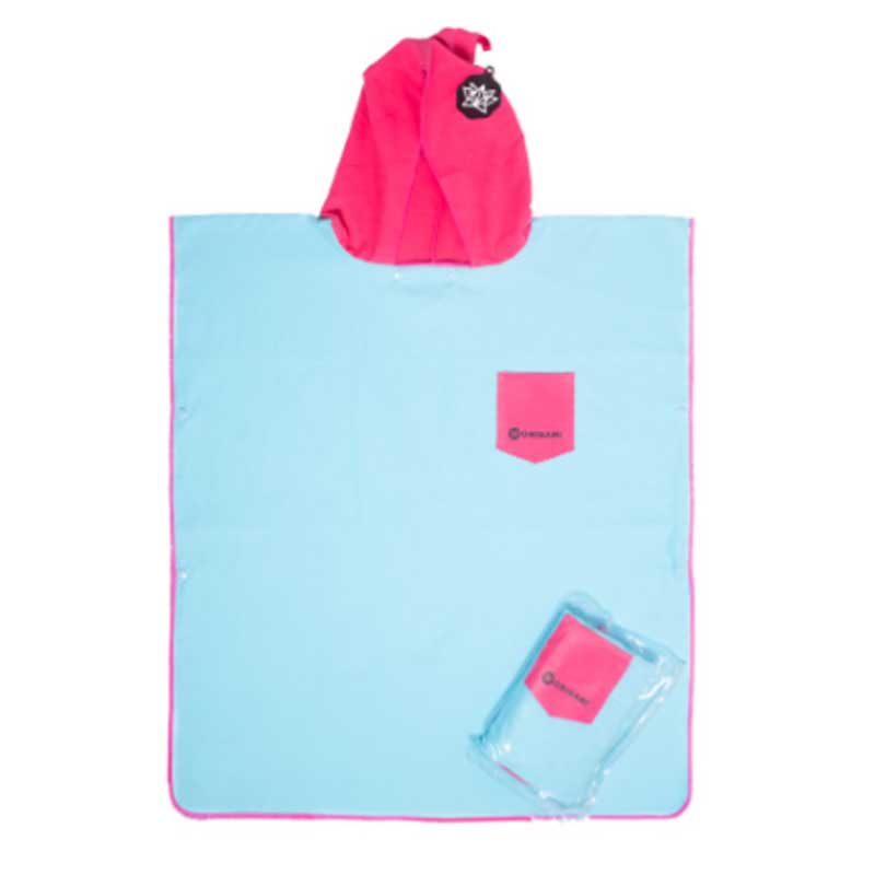 Origami Beach Poncho Niños Celeste