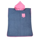 Origami Beach Poncho Unisex Azul-Rosa